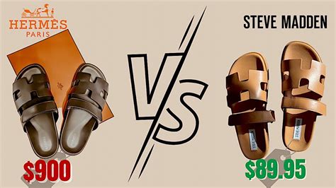 hermes black sandals dupe|Hermes sandals vs steve madden.